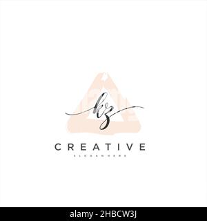 KZ écriture initiale modèle géométrique minimaliste logo art vectoriel, logo pour la beauté d'affaires, la mode, et d'autres art Illustration de Vecteur