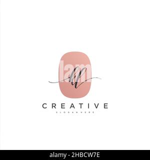 KL écriture initiale modèle géométrique minimaliste logo art vectoriel, logo pour la beauté d'affaires, la mode, et d'autres art Illustration de Vecteur