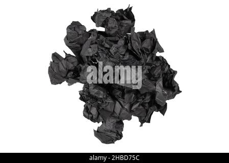 Arrière-plan abstrait de texture de papier noir.Vue de dessus.Copier l'espace. Banque D'Images