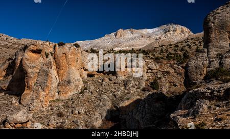 Paysage de montagne à couper le souffle.Les montagnes anti Taurus.Parc national d'Aladaglar.Turquie. Banque D'Images