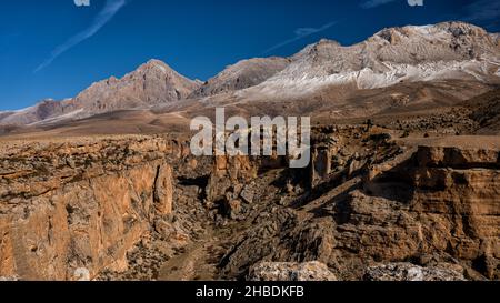 Le canyon Kazikliali, vallée de l'Emli, Turquie.Paysage de montagne incroyable.Les montagnes anti Taurus, parc national d'Aladaglar. Banque D'Images