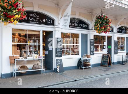 South West Cheese Shop Butchers Row Barnstaple Devon Angleterre GB Europe Banque D'Images