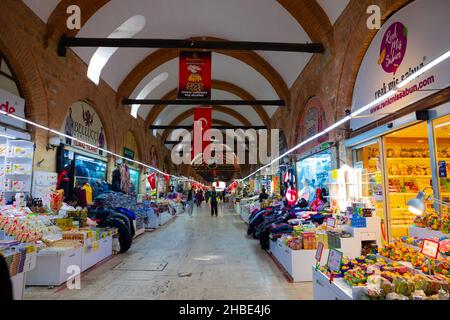 Bazar Arasta de la Mosquée Selimiye.Bazars d'Edirne.Edirne Turquie - 10.25.2021 Banque D'Images