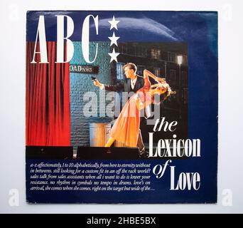 LP Cover of the Lexicon of Love, le premier album du groupe de Sheffield ABC, sorti en 1982 Banque D'Images