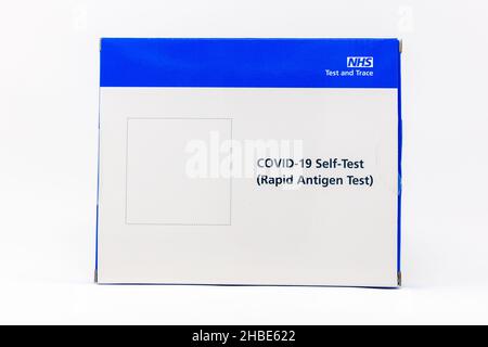 NHS Test & Trace - Test d'antigène rapide Banque D'Images