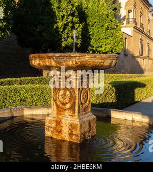Fontaine historique, Plaza Vázquez de Molina, Ubeda, Espagne Banque D'Images
