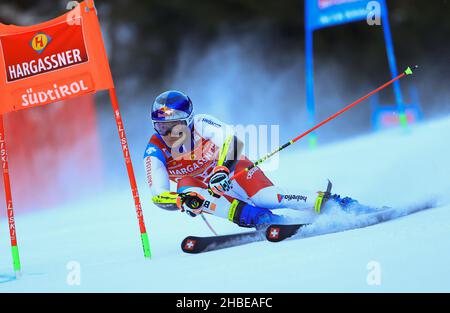 Alta Badia, Italie.19th décembre 2021.ODERMATT Marco (SUI) deuxième place lors de la coupe du monde de ski 2021 FIS - Slalom géant masculin, course de ski alpin à Alta Badia, Italie, décembre 19 2021 crédit: Independent photo Agency/Alamy Live News Banque D'Images