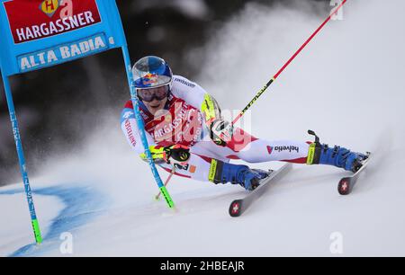 Gran Risa, Alta Badia, Italie, 19 décembre 2021,ODERMATT Marco (SUI) deuxième place lors de la coupe du monde de ski 2021 FIS - Men&#39;s Giant Slalom - course de ski alpin Banque D'Images