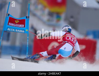 Gran Risa, Alta Badia, Italie, 19 décembre 2021,ODERMATT Marco (SUI) deuxième place lors de la coupe du monde de ski 2021 FIS - Men&#39;s Giant Slalom - course de ski alpin Banque D'Images