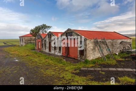 Ancienne ferme en Islande. Banque D'Images