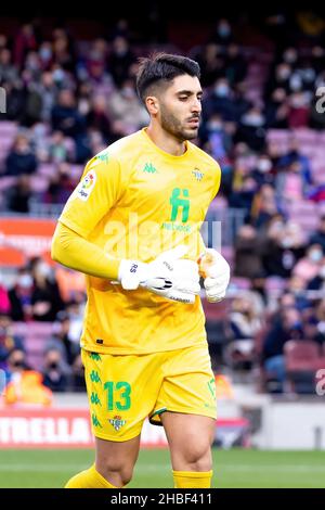 BARCELONE - DEC 4: Rui Silva en action pendant le match de la Liga entre le FC Barcelone et Real Betis Balompie au stade Camp Nou le 4 décembre 20 Banque D'Images