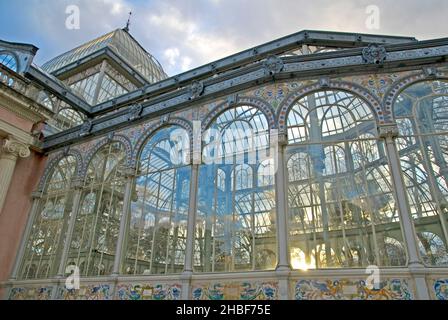 Crystal Palace (1886-87), Parque del Buen Retiro. Madrid. Espagne Banque D'Images