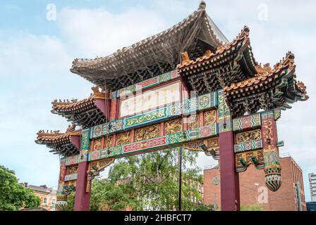 The Archway à Manchester Chinatown, Angleterre, Royaume-Uni Banque D'Images