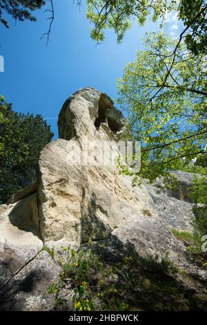 Monastère de Osmar Rock en Bulgarie près de la ville de Shumen Banque D'Images