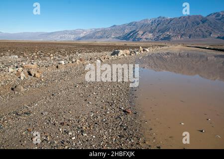 Ballarat est une ville fantôme à la périphérie du parc national de la Vallée de la mort, dans le désert de Mojave en Californie. Banque D'Images