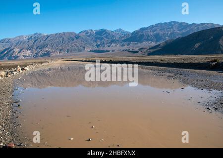 Ballarat est une ville fantôme à la périphérie du parc national de la Vallée de la mort, dans le désert de Mojave en Californie. Banque D'Images