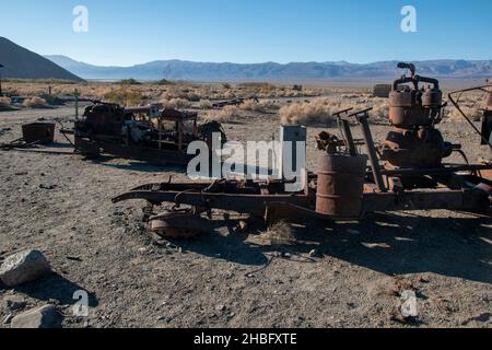 Ballarat est une ville fantôme à la périphérie du parc national de la Vallée de la mort, dans le désert de Mojave en Californie. Banque D'Images