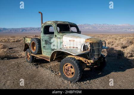 Ballarat est une ville fantôme à la périphérie du parc national de la Vallée de la mort, dans le désert de Mojave en Californie. Banque D'Images