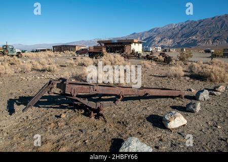 Ballarat est une ville fantôme à la périphérie du parc national de la Vallée de la mort, dans le désert de Mojave en Californie. Banque D'Images