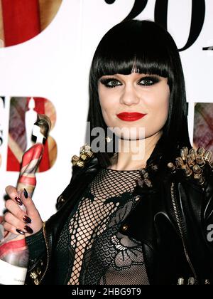 Jessie J arrive à l'annonce de la liste de sélection des Brit Awards 2011 à l'IndigO2, à l'O2, Londres. Banque D'Images