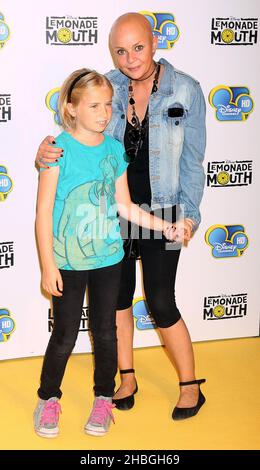 Gail porter et sa fille Honey arrivent au Lemonade Mouth Disney Channel Premiere à BAFTA, Londres. Banque D'Images