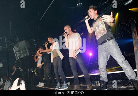 The Wanted Perform sur scène au G-A-y Heaven à Londres. Banque D'Images