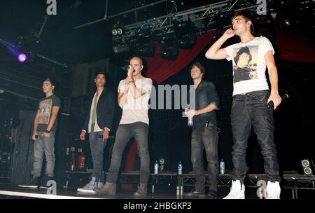 The Wanted Perform sur scène au G-A-y Heaven à Londres. Banque D'Images