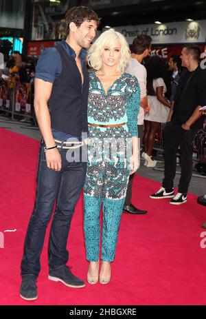 Kimberly Wyatt assiste à la première du film de Katy Perry: Part of Me - UK à l'Empire - Leicester Square, Londres, le 3 juillet 2012. Banque D'Images