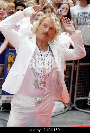 Keith Lemon arrive au premier ministre mondial de Keith Lemon The film à l'Odeon West End, Leicester Square à Londres. Banque D'Images