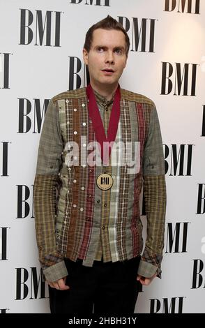 Jonsi arrive aux BMI 2012 Awards à l'hôtel Dorchester de Londres. Banque D'Images