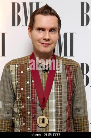 Jonsi arrive aux BMI 2012 Awards à l'hôtel Dorchester de Londres. Banque D'Images