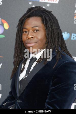 ADE Adepitan assiste aux arrivées des BT Sports Industry Awards à Battersea Evolution à Londres. Banque D'Images