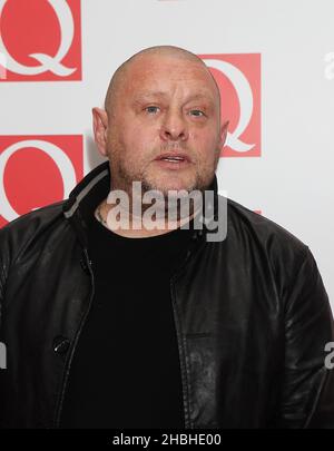 Shaun Ryder du Happy Mondays assiste aux Q Awards à l'hôtel Grosvenor House de Londres. Banque D'Images