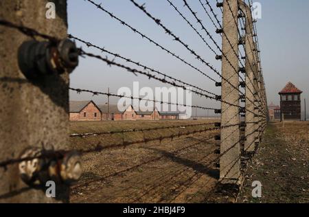 Oswiecim, Pologne.20th décembre 2021.L'ancien camp de concentration et d'extermination nazi-allemand Auschwitz II Birkeanu à Oswiecim un mois avant le 77th anniversaire de la libération.Le plus grand camp allemand de concentration et d'extermination nazi KL Auschwitz-Birkenau a été libéré par l'Armée rouge le 27 janvier 1945.(Image de crédit : © Damian Klamka/ZUMA Press Wire) Banque D'Images