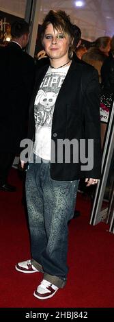 Alex Parks arrive aux Bits Awards 2004. Banque D'Images