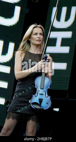 Sharon, des Corrs, qui se présente au Princes Trust Capital FM Party, dans le parc de Hyde Park à Londres. Banque D'Images