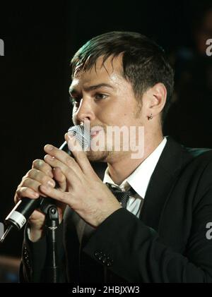 Matt Willis y assiste. Banque D'Images