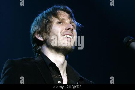 Franz Ferdinand se produit au Forum le 23 août 2006 à Londres. Banque D'Images