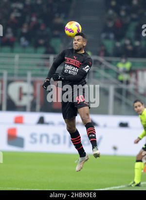 Milan, Italie.19th décembre 2021.MILAN ITALIE- décembre 19 Stadio G Meazza Junior Messiah pendant la série Un match entre AC Milan et Napoli au Stadio G. Meazza le 264 octobre 2021 à Milan, Italie.Credit: Christian Santi/Alay Live News Banque D'Images