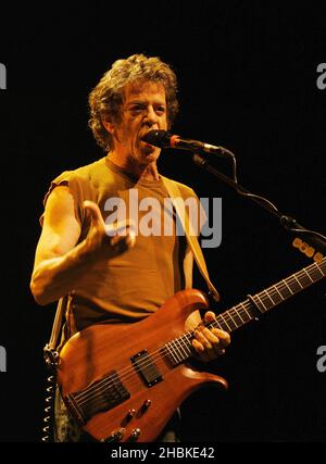 Lou Reed en concert au Royal Albert Hall de Londres. Banque D'Images