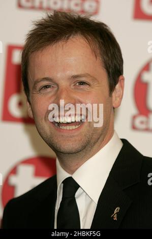 Declan Donnelly arrive pour les prix TV Quick et TV Choice Awards 2008, au Dorchester, Park Lane, Londres. Banque D'Images