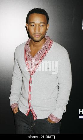 John Legend arrive aux sessions Hilfiger au Porchester Hall, Londres. Banque D'Images