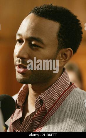 John Legend arrive aux sessions Hilfiger au Porchester Hall, Londres. Banque D'Images