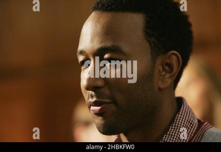 John Legend arrive aux sessions Hilfiger au Porchester Hall, Londres. Banque D'Images