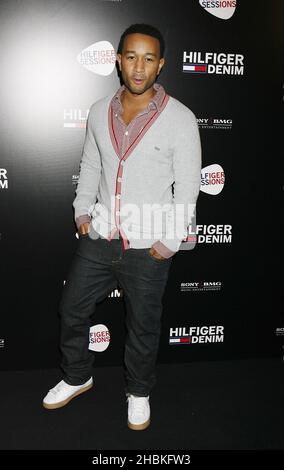 John Legend arrive aux sessions Hilfiger au Porchester Hall, Londres. Banque D'Images