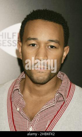 John Legend arrive aux sessions Hilfiger au Porchester Hall, Londres. Banque D'Images