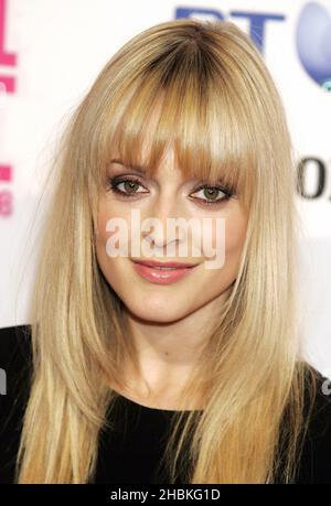 Fearne Cotton arrive aux BT Digital Music Awards 2008, au Roundhouse, à Camden, dans le nord de Londres. Banque D'Images