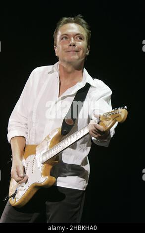 David Cassidy joue en concert à Hammersmith Apollo, Londres. Banque D'Images