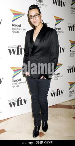 GOK WAN arrive aux prix Target Women in film and Television à l'hôtel Hilton dans le centre de Londres. Banque D'Images
