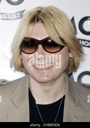 Nicky Wire de Manic Street Preachers arrive aux MOJO Awards à la Brasserie de Londres. Banque D'Images